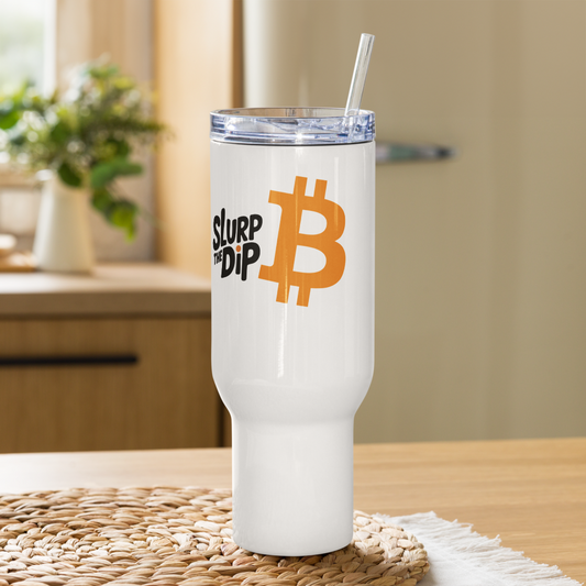 Bitcoin Slurp the Dip Travel Mug