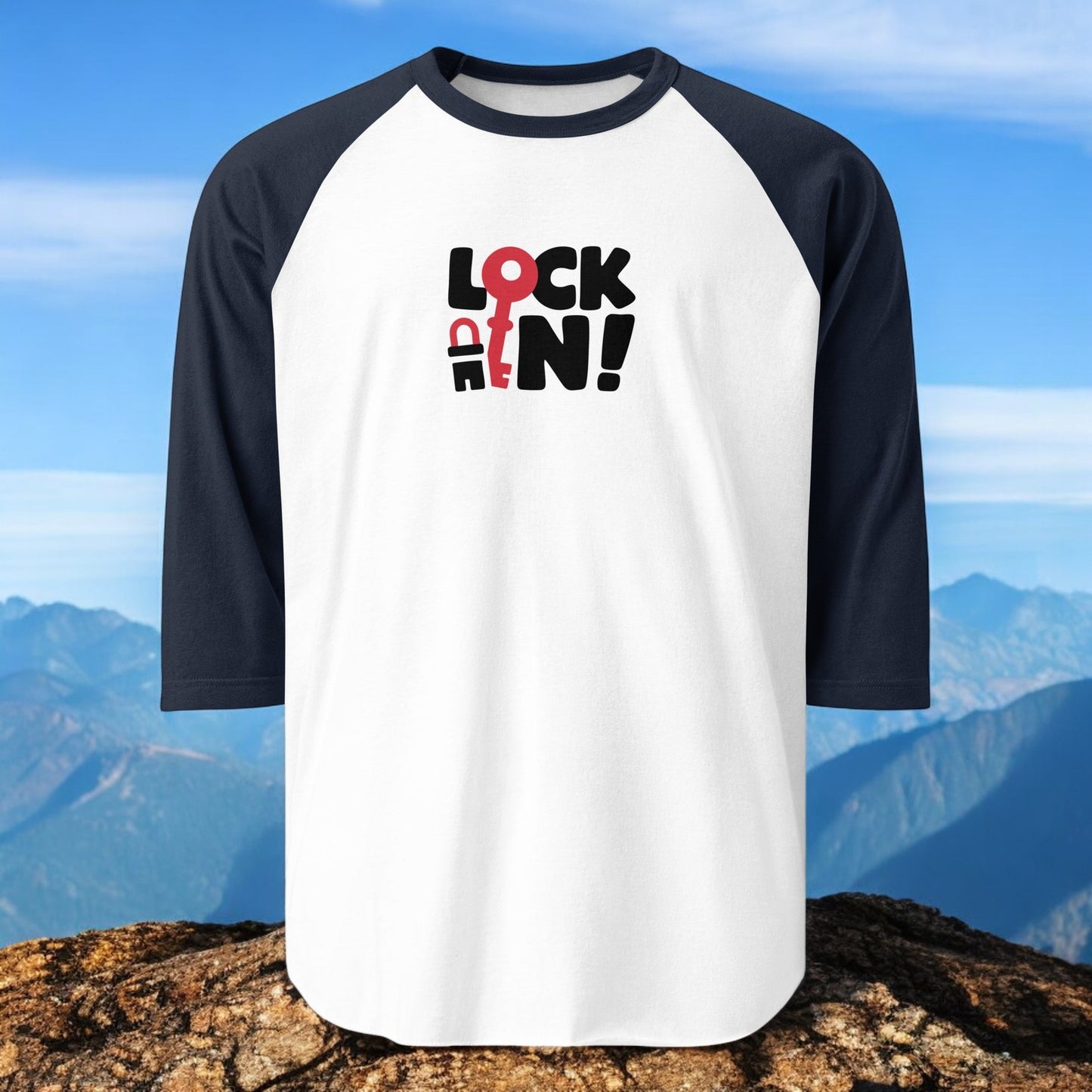 3/4 sleeve raglan shirt