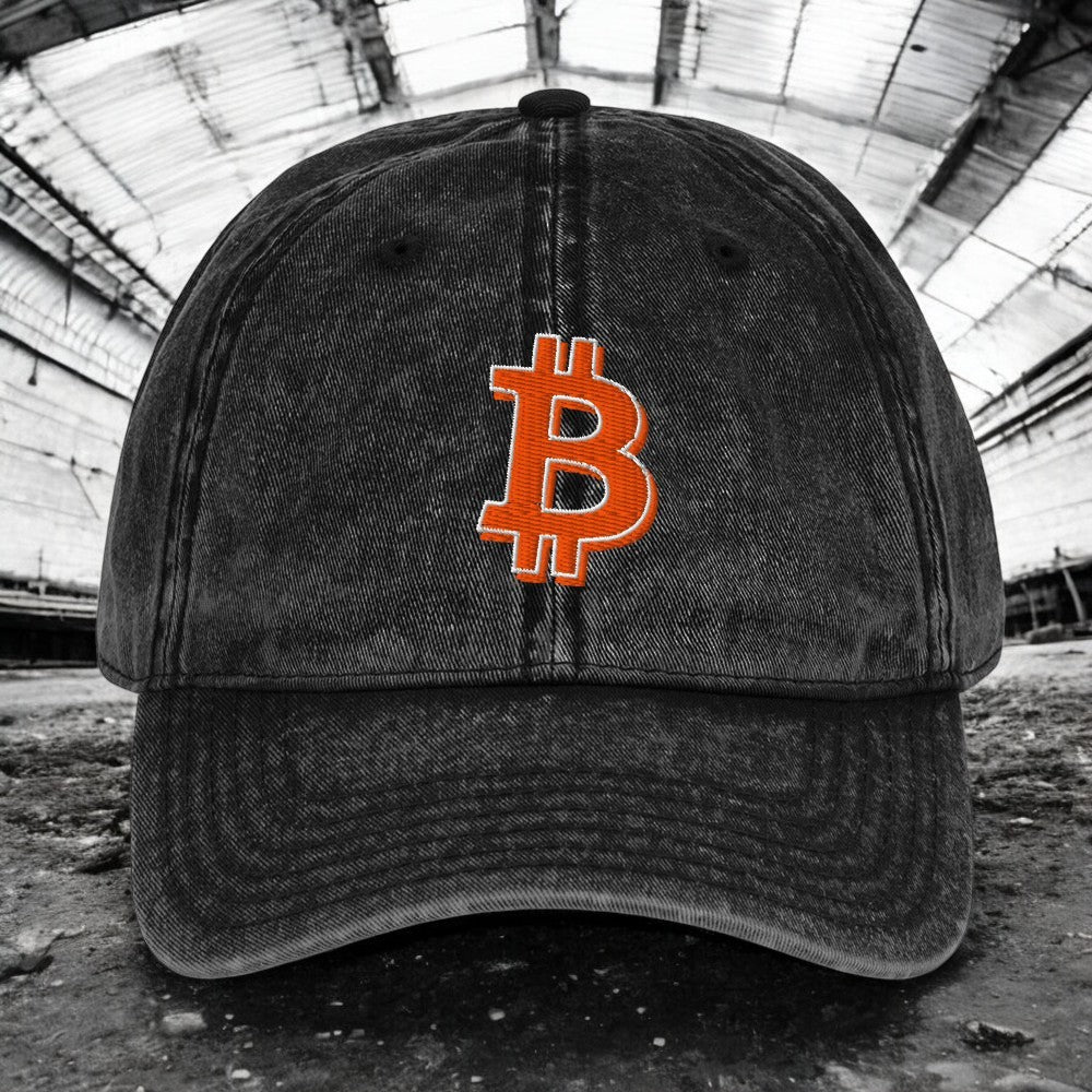 Vintage Bitcoin Cotton Twill Cap