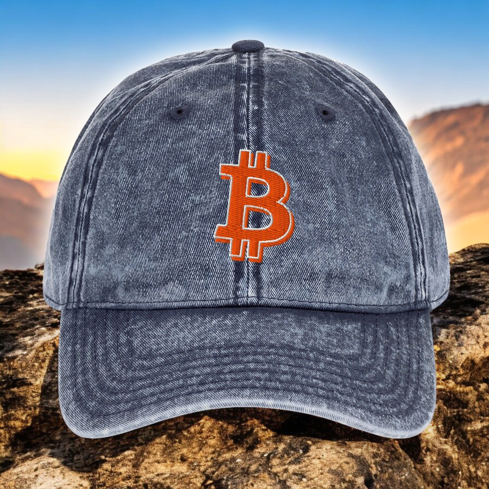 Vintage Bitcoin Cotton Twill Cap