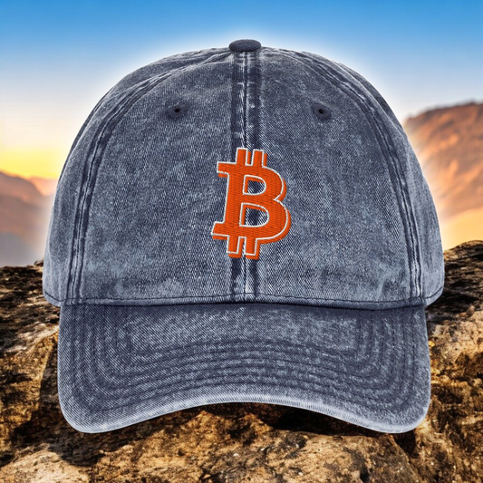 Vintage Bitcoin Cotton Twill Cap